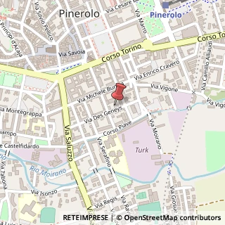 Mappa Via Des Geneys, 10, 10064 Pinerolo, Torino (Piemonte)