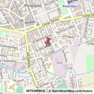 Mappa Via Des Geneys, 23, 10064 Pinerolo, Torino (Piemonte)