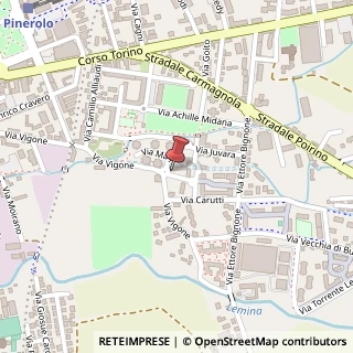 Mappa Via Nino Costa, 9/B, 10064 Pinerolo, Torino (Piemonte)