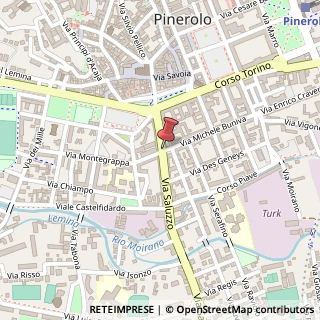 Mappa Piazza Luigi Barbieri,  42, 10064 Pinerolo, Torino (Piemonte)