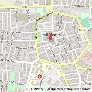 Mappa Via Giovanni Pico, 32/A, 41037 Mirandola, Modena (Emilia Romagna)