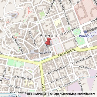 Mappa Via del Pino, 18, 10064 Pinerolo, Torino (Piemonte)