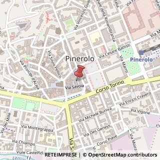 Mappa Via del Pino, 17, 10064 Pinerolo, Torino (Piemonte)