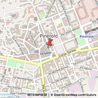 Mappa Via del Pino, 16, 10064 Pinerolo, Torino (Piemonte)