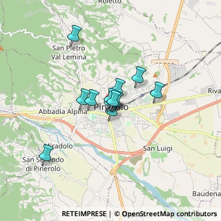 Mappa Piazza Tegas, 10064 Pinerolo TO, Italia (1.065)