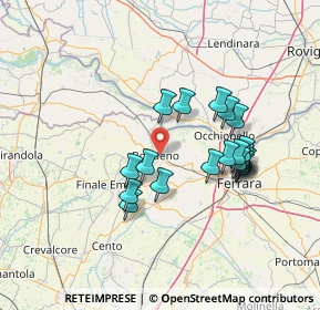 Mappa Via A. Poronin, 44012 Bondeno FE, Italia (12.744)