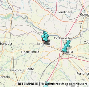 Mappa Via A. Poronin, 44012 Bondeno FE, Italia (30.29471)