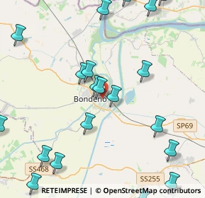 Mappa Via A. Poronin, 44012 Bondeno FE, Italia (5.5155)