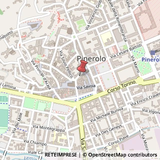 Mappa Via del Duomo, 33, 10064 Pinerolo, Torino (Piemonte)