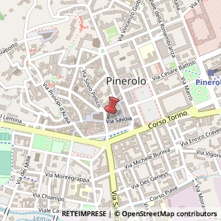 Mappa Via Savoia, 40, 10064 Pinerolo, Torino (Piemonte)
