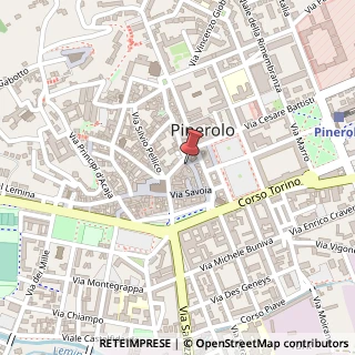 Mappa Via del Pino, 33, 10064 Pinerolo, Torino (Piemonte)