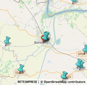 Mappa Angolo T.Bonati, 44012 Bondeno FE, Italia (5.76933)