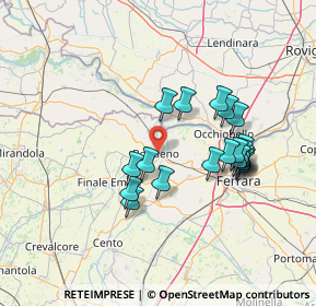 Mappa Angolo T.Bonati, 44012 Bondeno FE, Italia (13.034)