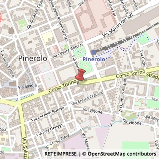 Mappa Via Michele Buniva, 3, 10064 Pinerolo, Torino (Piemonte)