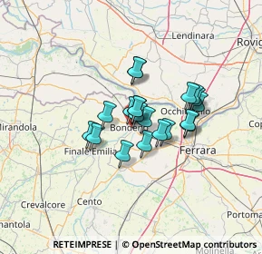 Mappa Viale della Repubblica, 44012 Bondeno FE, Italia (8.743)