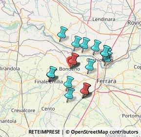 Mappa Viale della Repubblica, 44012 Bondeno FE, Italia (10.5915)