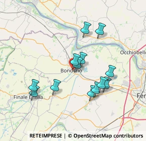 Mappa Viale della Repubblica, 44012 Bondeno FE, Italia (6.52692)