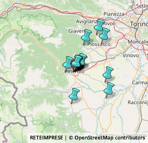 Mappa Via Sant'Agostino, 10064 Pinerolo TO, Italia (6.38563)