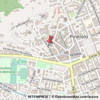 Mappa Via Principi D'Acaja, 46, 10064 Pinerolo TO, Italia, 10064 Pinerolo, Torino (Piemonte)