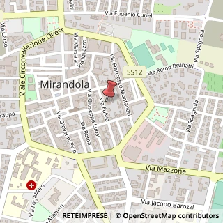 Mappa Via Fulvia, 29, 41037 Mirandola MO, Italia, 41037 Mirandola, Modena (Emilia Romagna)