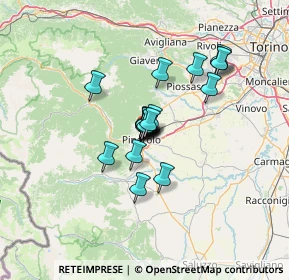 Mappa Via Demo, 10064 Pinerolo TO, Italia (8.5025)