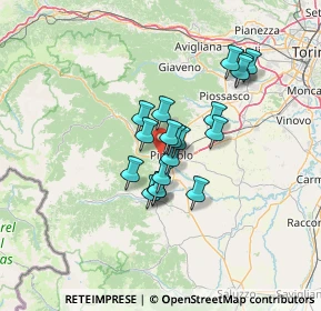 Mappa Via Nazionale, 10064 Pinerolo TO, Italia (9.74316)