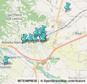 Mappa Via Carmagnola, 10064 Pinerolo TO, Italia (1.3575)