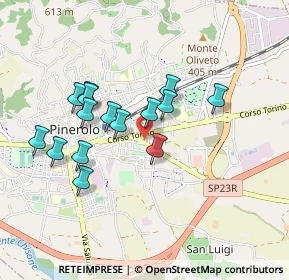 Mappa Via Carmagnola, 10064 Pinerolo TO, Italia (0.80533)