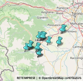 Mappa Via Carmagnola, 10064 Pinerolo TO, Italia (9.5625)