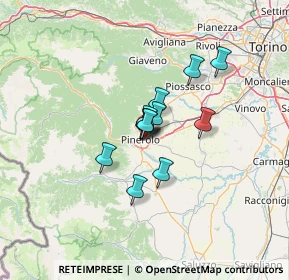 Mappa Via Carmagnola, 10064 Pinerolo TO, Italia (7.93583)