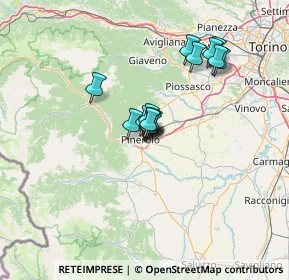 Mappa Via Carmagnola, 10064 Pinerolo TO, Italia (9.264)
