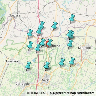 Mappa Via M. Buonarroti, 41016 Novi di Modena MO, Italia (7.335)