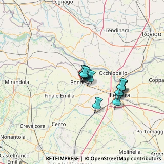 Mappa Via Bonati T., 44012 Bondeno FE, Italia (9.27846)