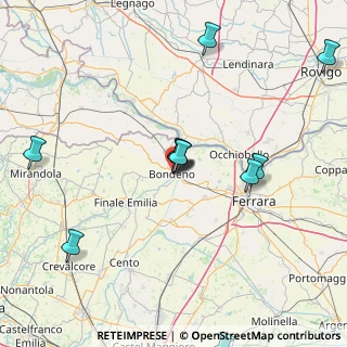 Mappa Via Bonati, 44012 Bondeno FE, Italia (28.681)