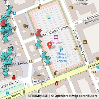 Mappa Viale Repubblica, 10064 Pinerolo TO, Italia (0.08571)