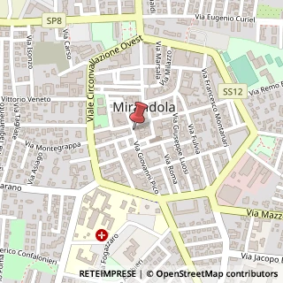 Mappa Via Giovanni Pico, 17, 41037 Mirandola, Modena (Emilia Romagna)