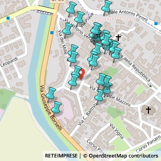Mappa Via Lodovico Ariosto, 44012 Bondeno FE, Italia (0.10357)