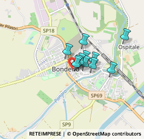 Mappa Via Lodovico Ariosto, 44012 Bondeno FE, Italia (0.49545)