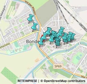 Mappa Piazza Aldo Moro, 44012 Bondeno FE, Italia (0.31)