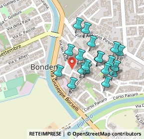 Mappa Via Lodovico Ariosto, 44012 Bondeno FE, Italia (0.191)