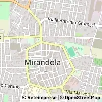 Mapa Mirandola