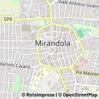 Mapa Mirandola