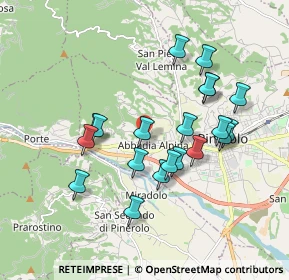 Mappa Via Beisone, 10064 Pinerolo TO, Italia (1.714)