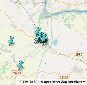 Mappa Via Giacomo Puccini, 44012 Bondeno FE, Italia (1.2735)