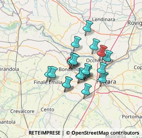 Mappa Via Giacomo Puccini, 44012 Bondeno FE, Italia (9.4085)