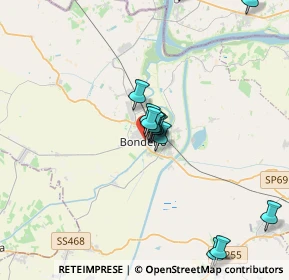 Mappa Via dei Mille, 44012 Bondeno FE, Italia (3.42385)