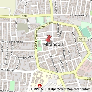 Mappa Via cavallotti f. 26, 41037 Mirandola, Modena (Emilia Romagna)