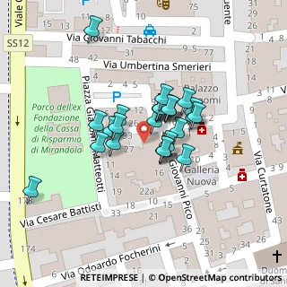 Mappa Piazza Giacomo Matteotti, 41037 Mirandola MO, Italia (0.00741)