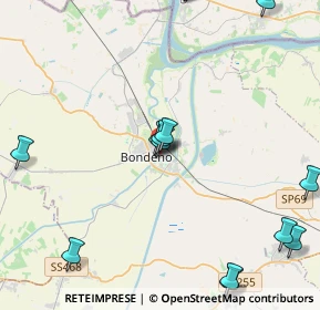 Mappa Via A. Pironi, 44012 Bondeno FE, Italia (5.51357)