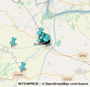 Mappa Via A. Pironi, 44012 Bondeno FE, Italia (1.0785)